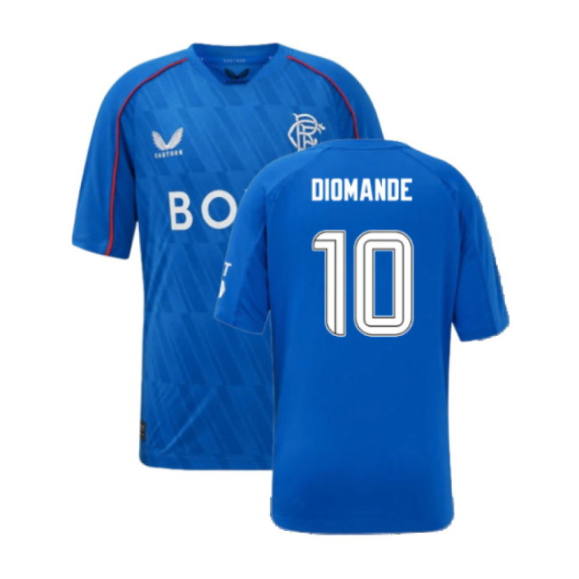 2024-2025 Rangers Home Shirt (Kids) (Diomande 10)-SoccerKits Hub | Buy Soccer Jerseys Online